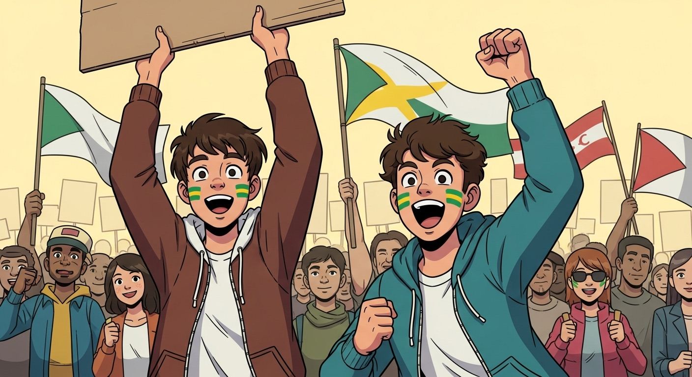 A organização dos caras-pintadas contrastava demais com a absoluta inépcia, salvo para organizar festas, do nosso grêmio estudantil.