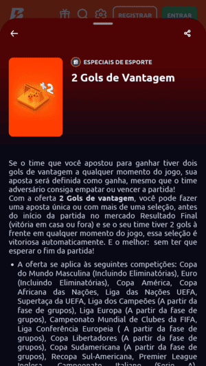 Pagamento antecipado na Betano