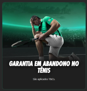 Garantia em abandono no tênis - Bet365