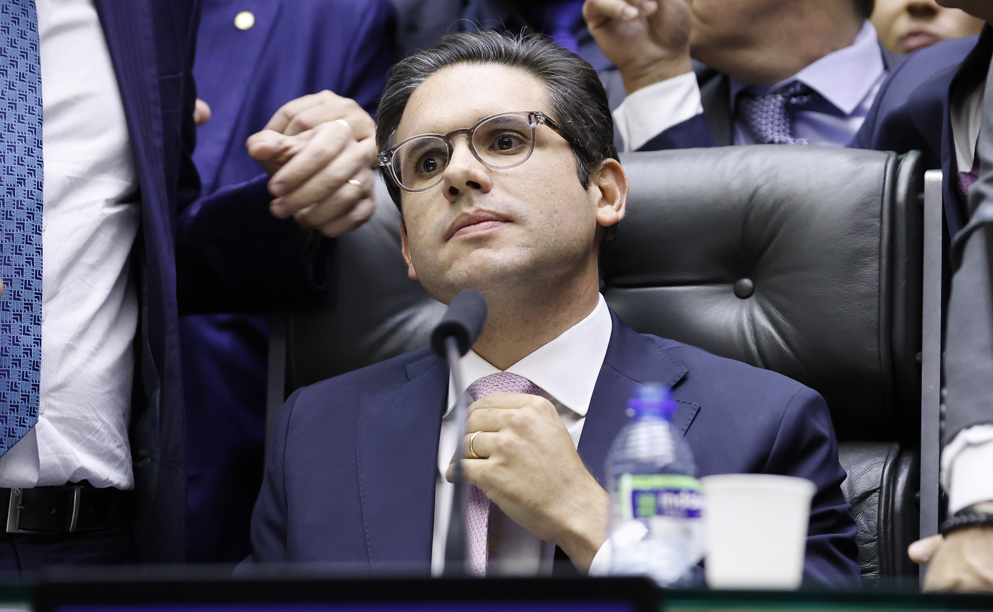 O presidente da Câmara dos Deputados, Hugo Motta.