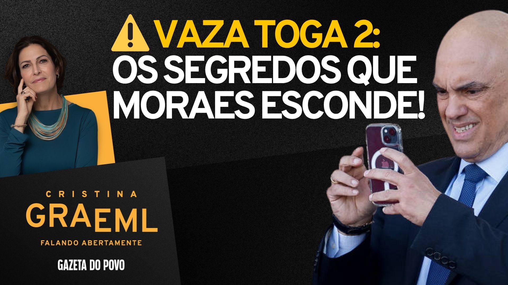 No Programa Falando Abertamente deste domingo (10) Cristina Graeml comenta o gabinete paralelo do Ministro Alexandre de Moraes, do STF.