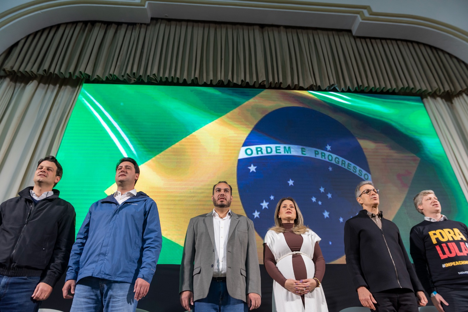Presidenciáveis rumo a 2026, Ratinho Junior e Zema participam de filiação no partido Novo.