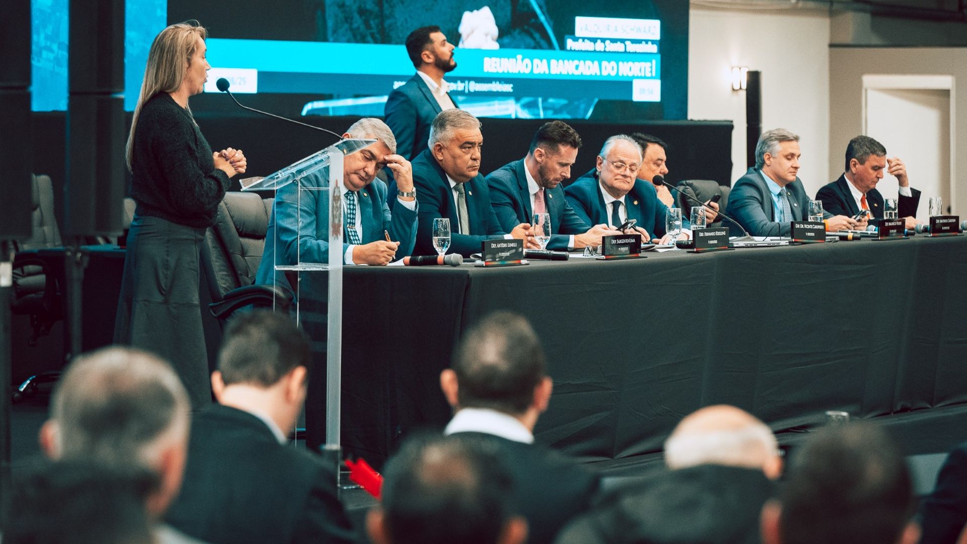 Reunião da Bancada do Norte: deputados catarinenses apresentam as prioridades locais.