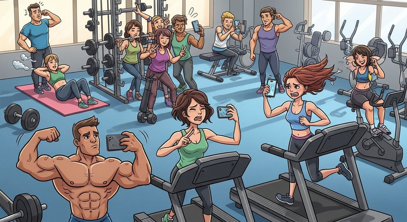 Da academia à comida, adultos não &#8220;adultizados&#8221; precisam expor tudo o que fazem para conseguir a validação dos outros.