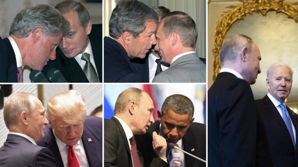 Relembre os principais encontros de Putin com presidentes americanos