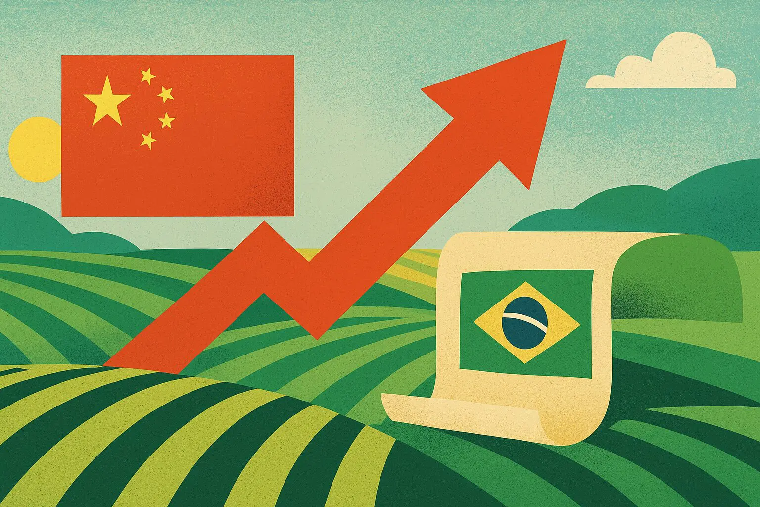 Entre 2000 e 2024, participação da China nas exportações do agro brasileiro saltaram de 2,73% para 30,24%