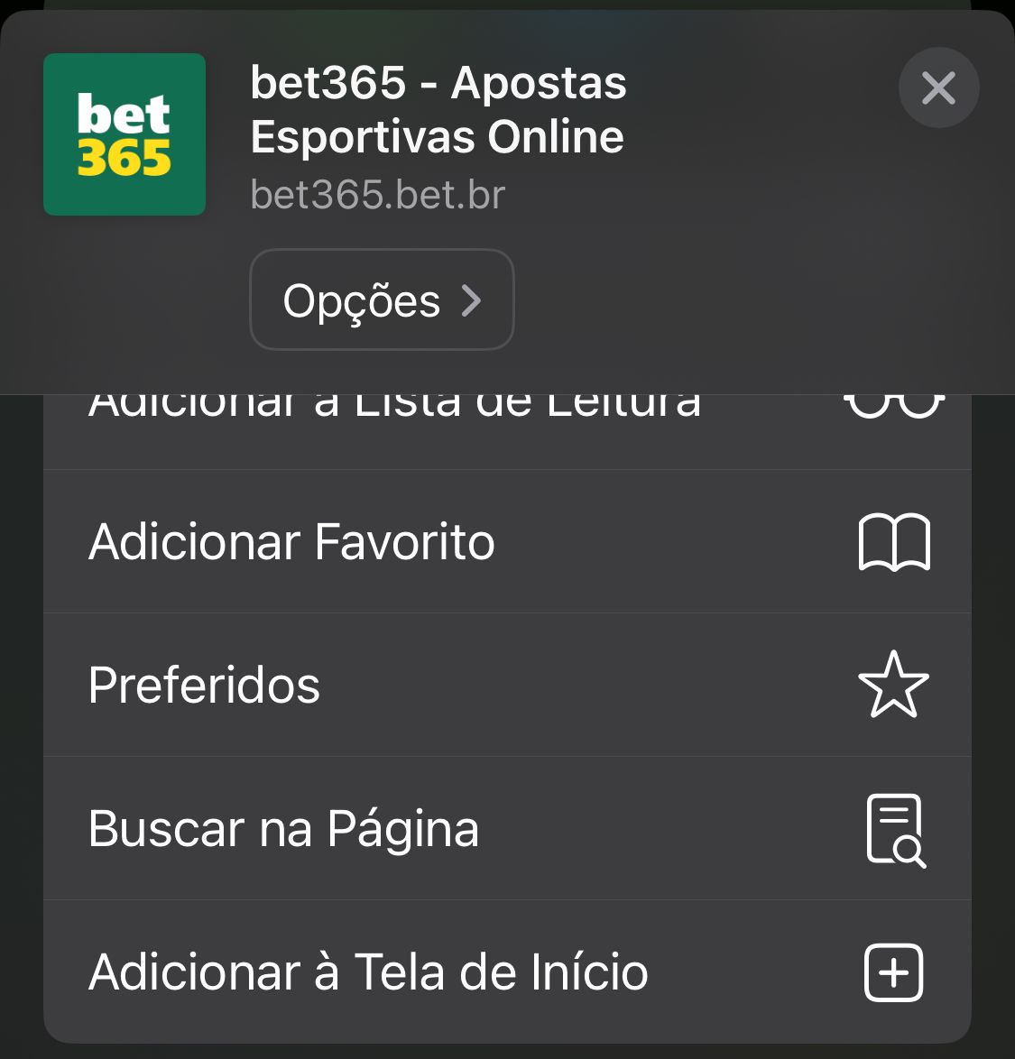 adicionar aplicativo bet365
