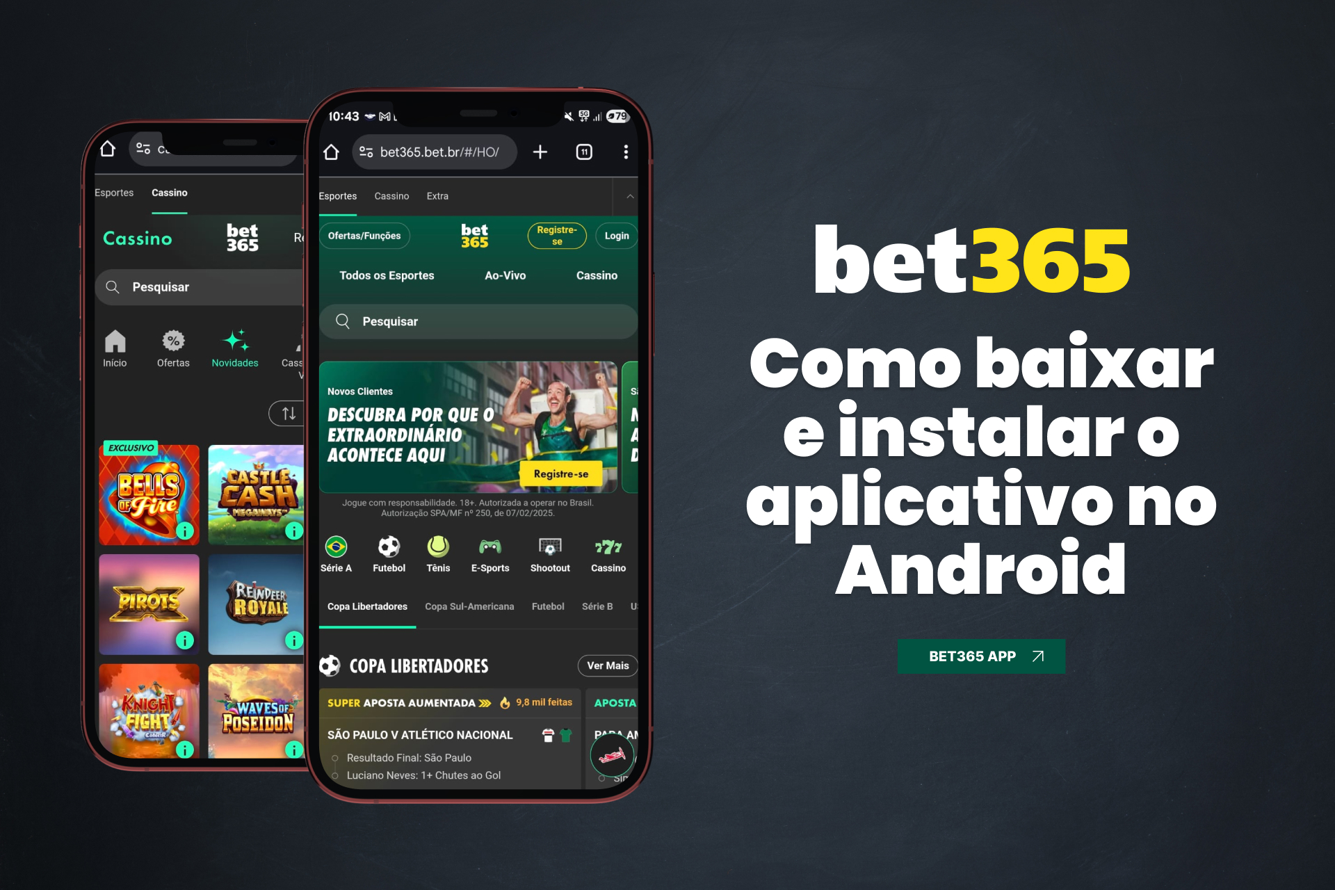 Veja como baixar o app da bet365