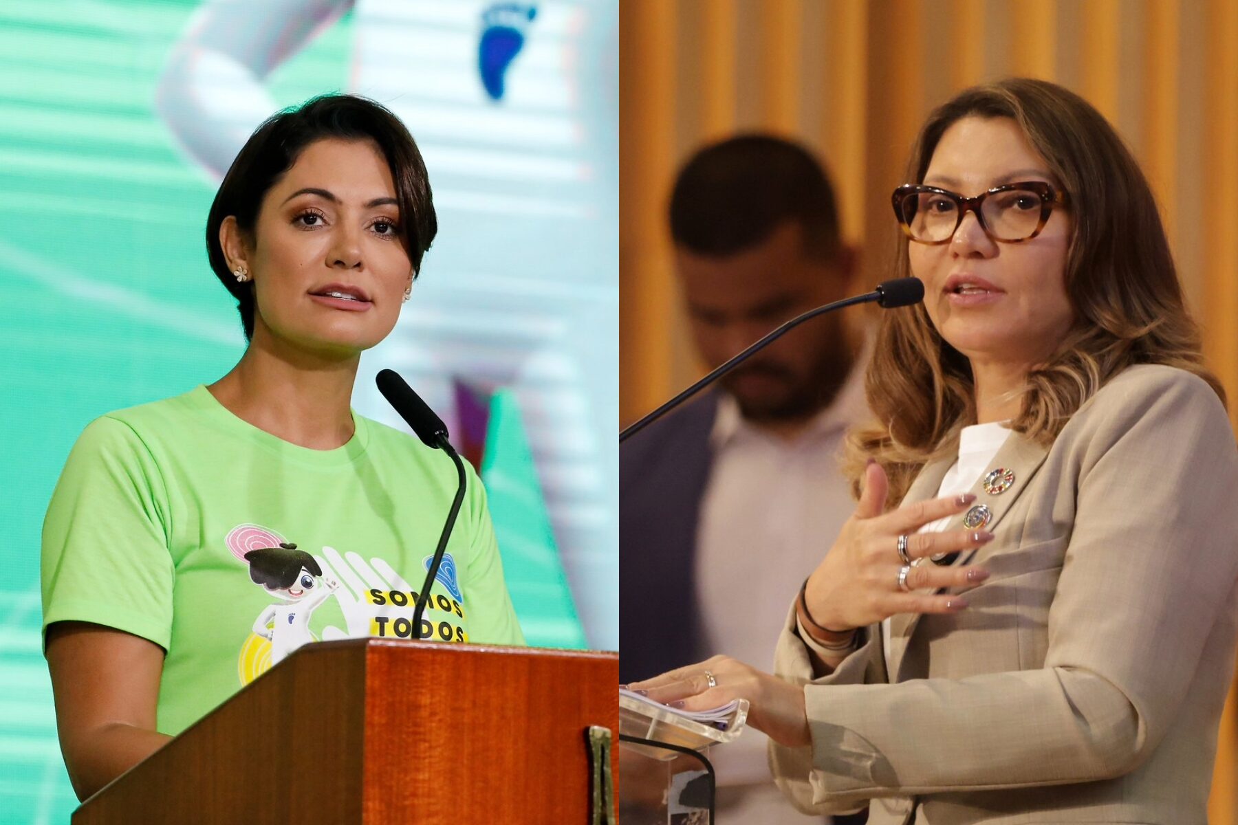 Michelle Bolsonaro e Janja vêm rebatendo uma a outra há meses.