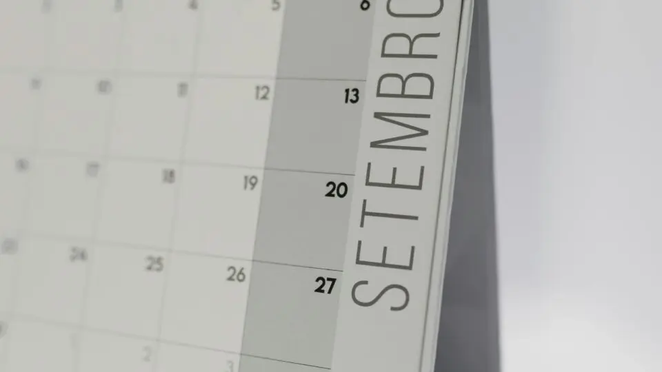 Datas comemorativas no calendário de setembro.
