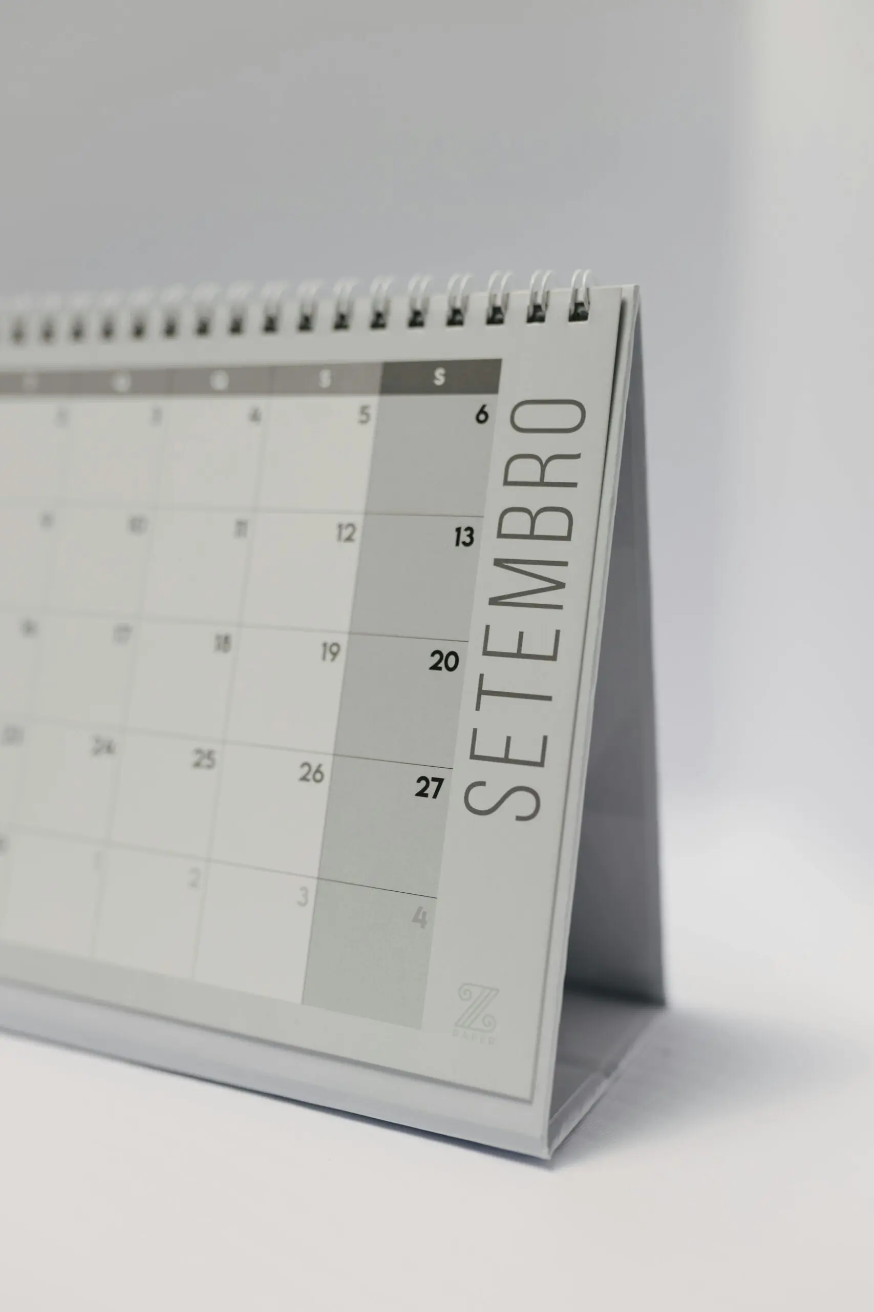 Datas comemorativas no calendário de setembro.
