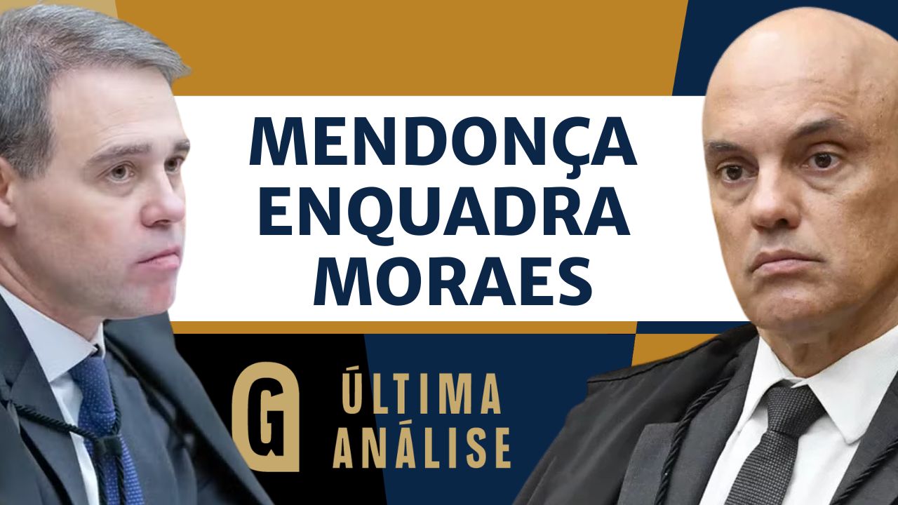 No programa Última Análise desta segunda-feira (25), comentaristas analisam antagonismo entre Alexandre de Moraes e André Mendonça.