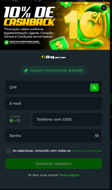 cadastro br4bet