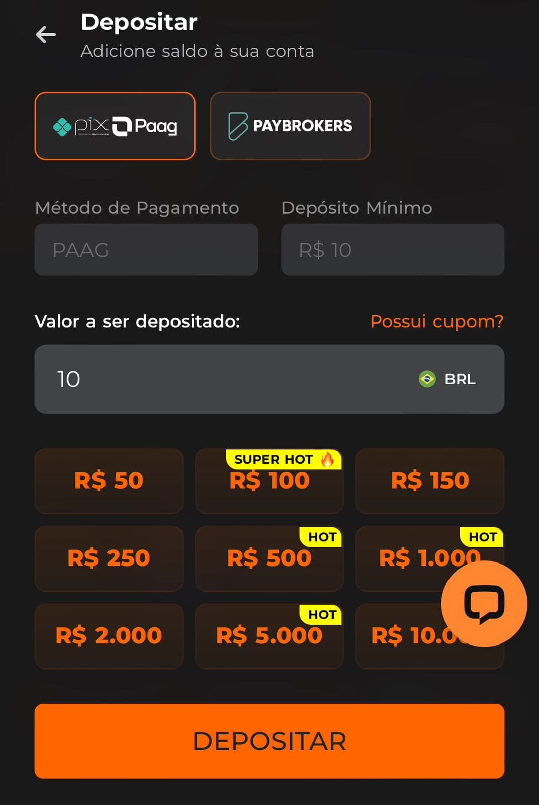 Como depositar na esportivabet