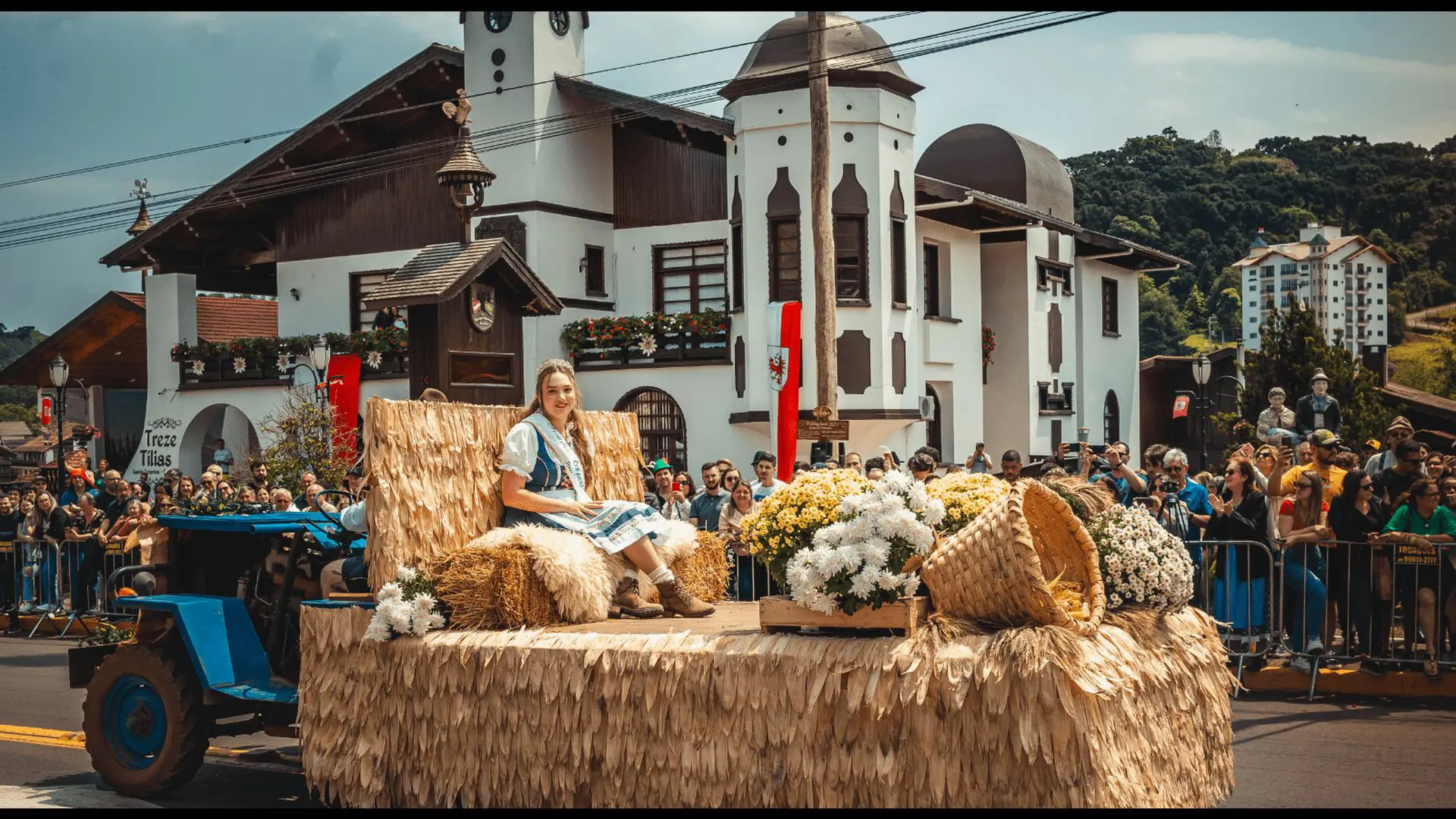 Festa da cultura tirolesa, na cidade de Treze Tílias, Santa Catarina.
