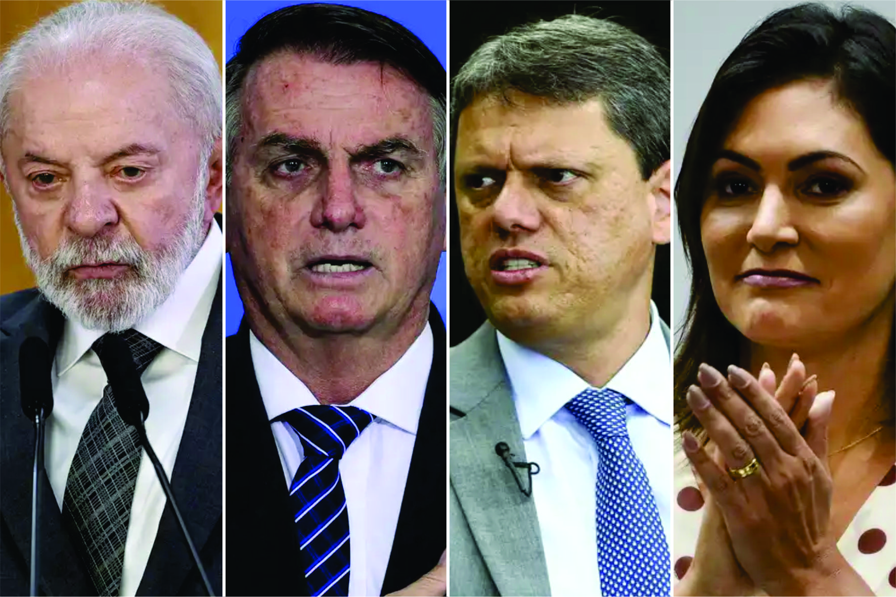 Tarcísio supera Lula em possível segundo turno. Além dele, Bolsonaro e Michelle são os nomes com mais intenção de voto, diz pesquisa da AtlasIntel.