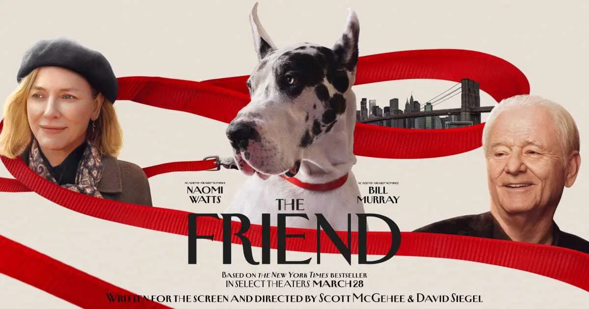 Naomi Watts e Bill Murray dividem "O Amigo" com um cachorro enorme e carismático.