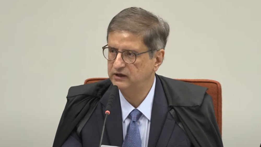 O procurador-geral da República, Paulo Gonet, durante a leitura da acusação no julgamento do ex-presidente Jair Bolsonaro.