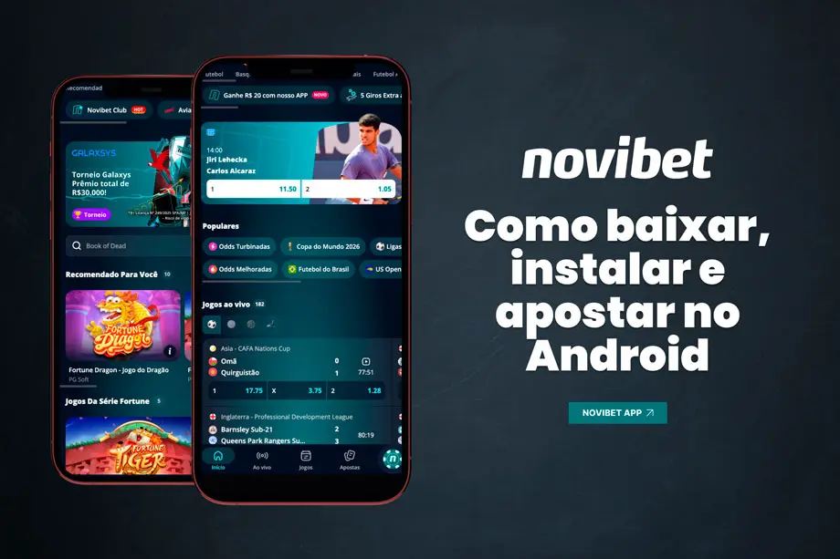 Veja como baixar e instalar o app da Novibet