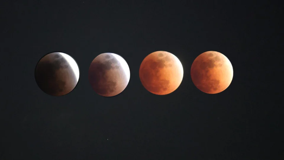 Eclipse Lunar Total, comumente chamado de Lua de Sangue, em março de 2026.