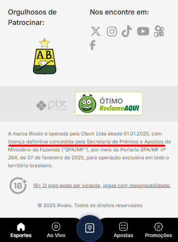 rivalo é regulamentada