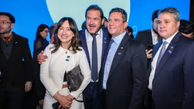 Rosangela, Rueda e Moro, todos do União Brasil.