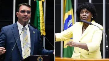 Flávio Bolsonaro (PL) e Benedita da Silva (PT) são os mais citados na disputa ao Senado em pesquisa pelo Rio de Janeiro em 2026.