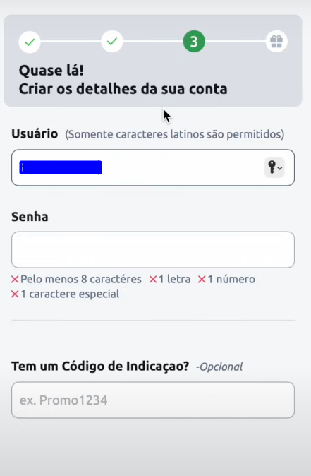 código de indicação no cadastro betano