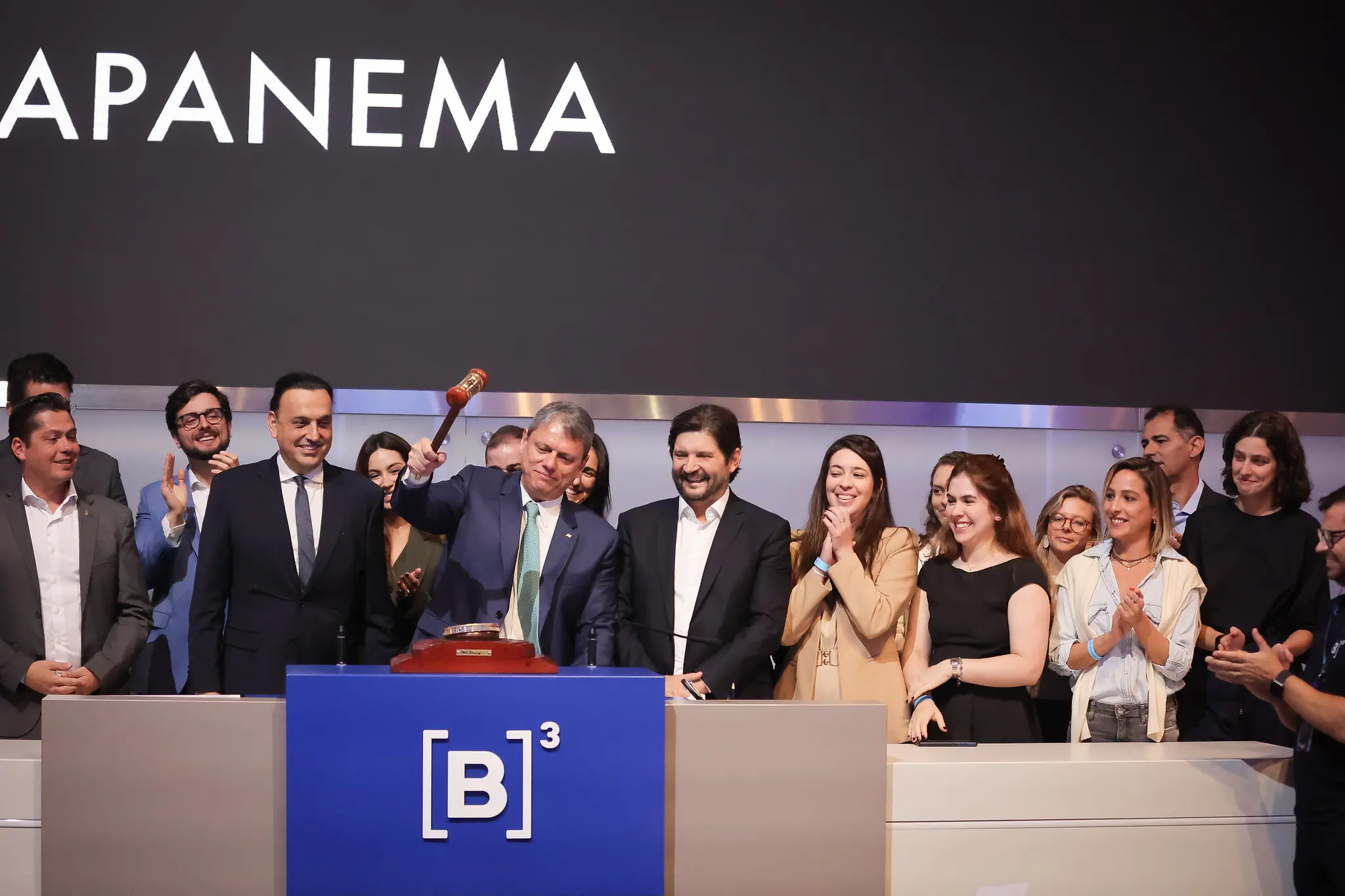 Tarcísio na B3 - leilão do lote Paranapanema