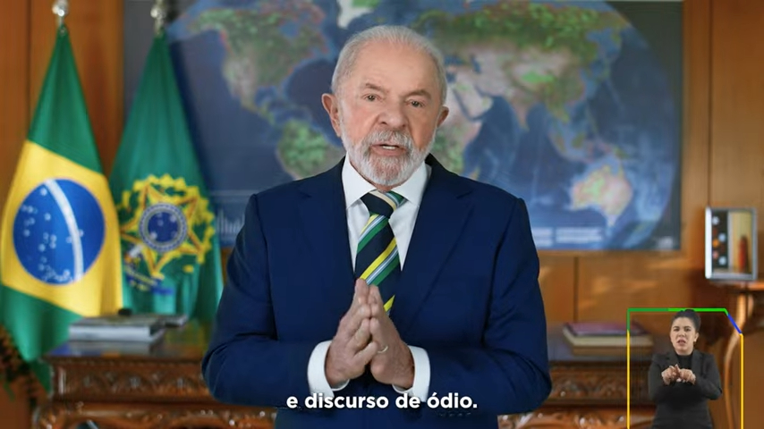 Em discurso em rede nacional para o 7 de setembro, Lula repetiu discurso sobre soberania do Brasil