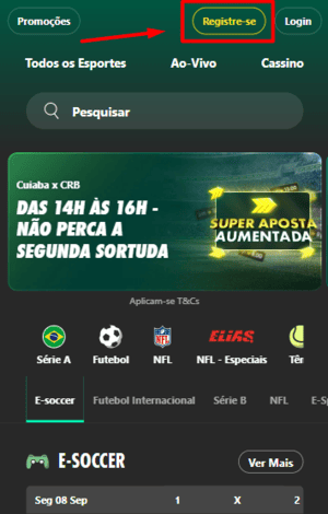 Cadastro na bet365