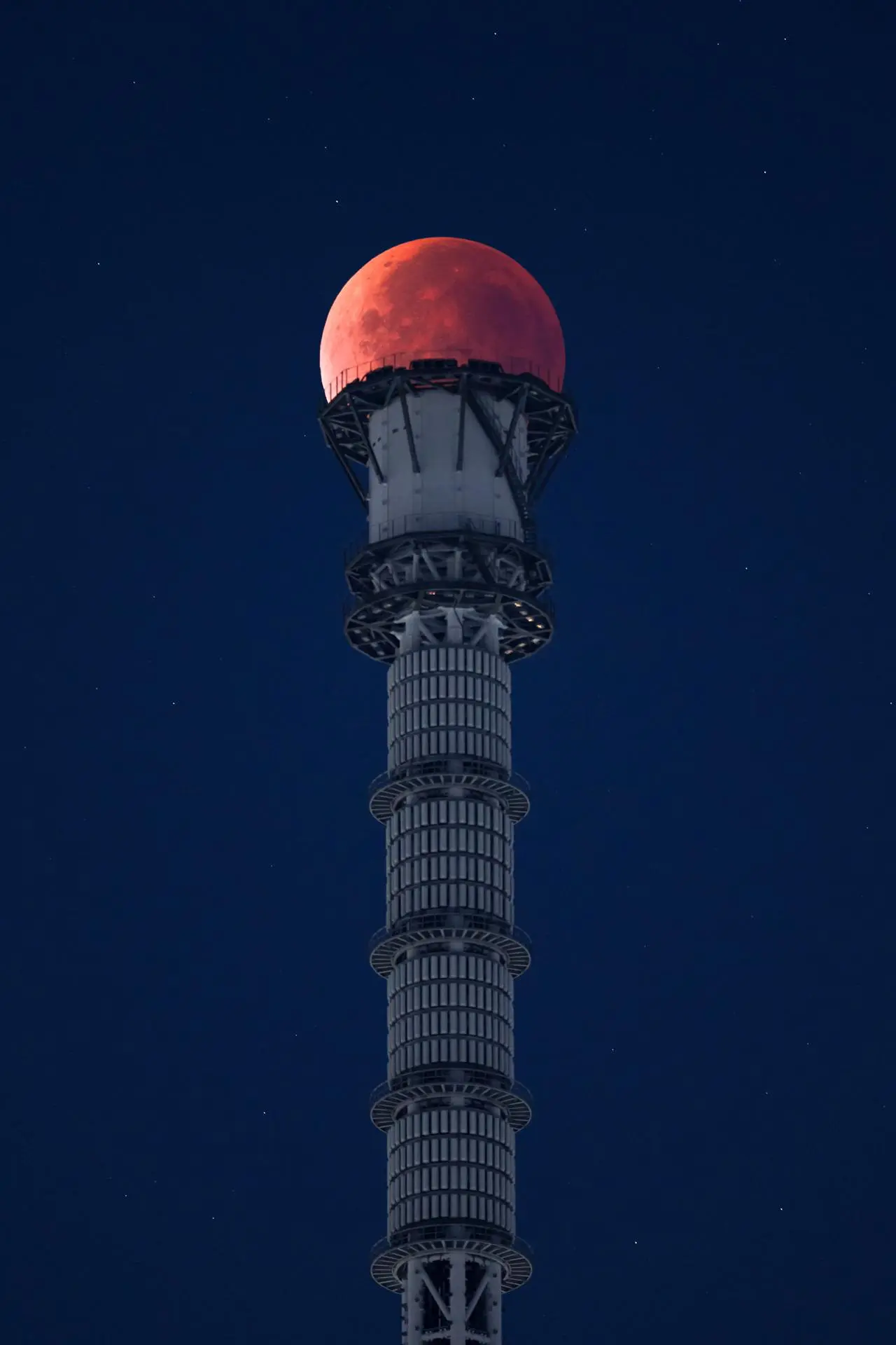 Lua de Sangue, no eclipse lunar total de setembro.
