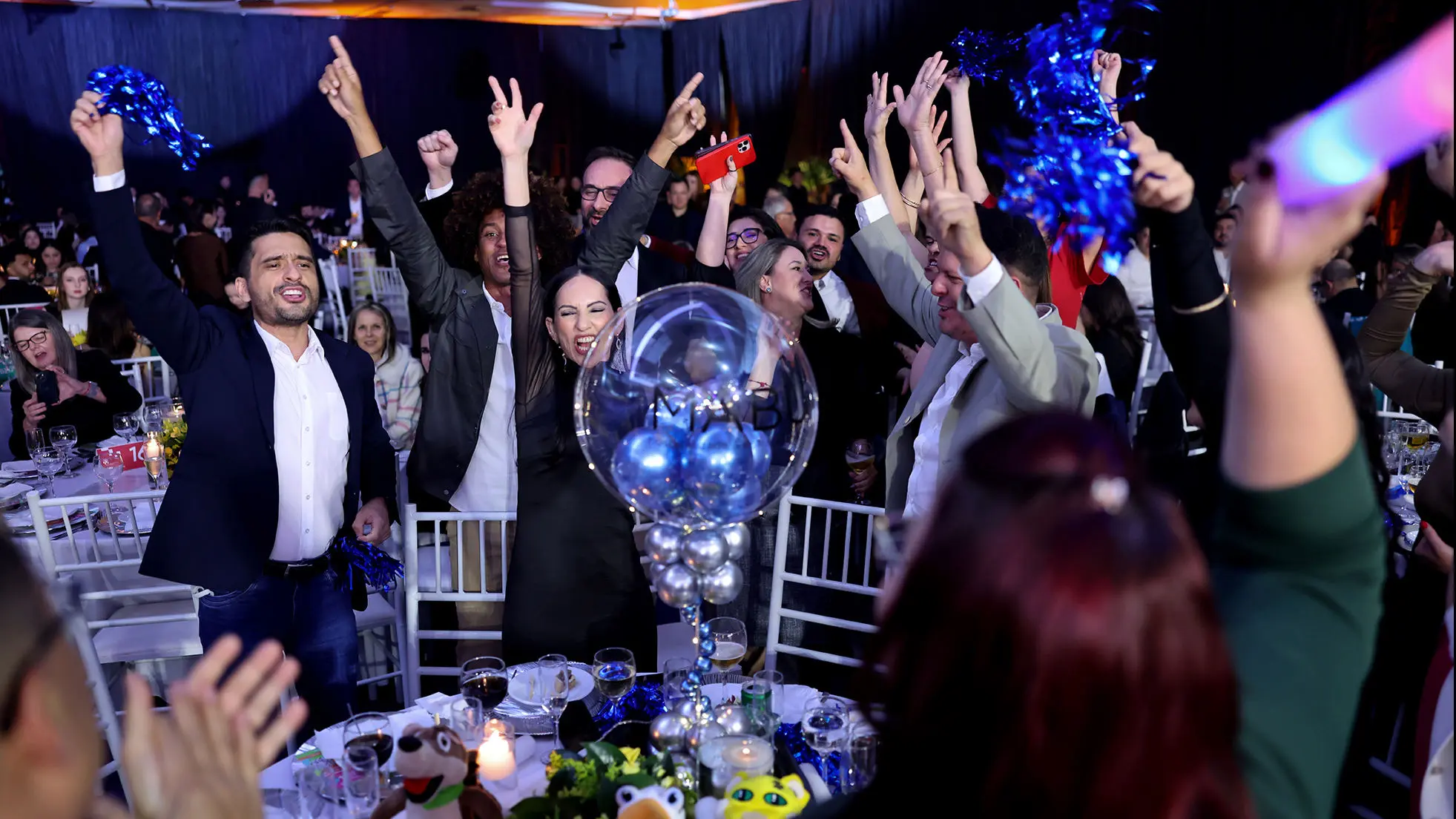 Evento foi marcado por muitas comemorações dos vencedores.