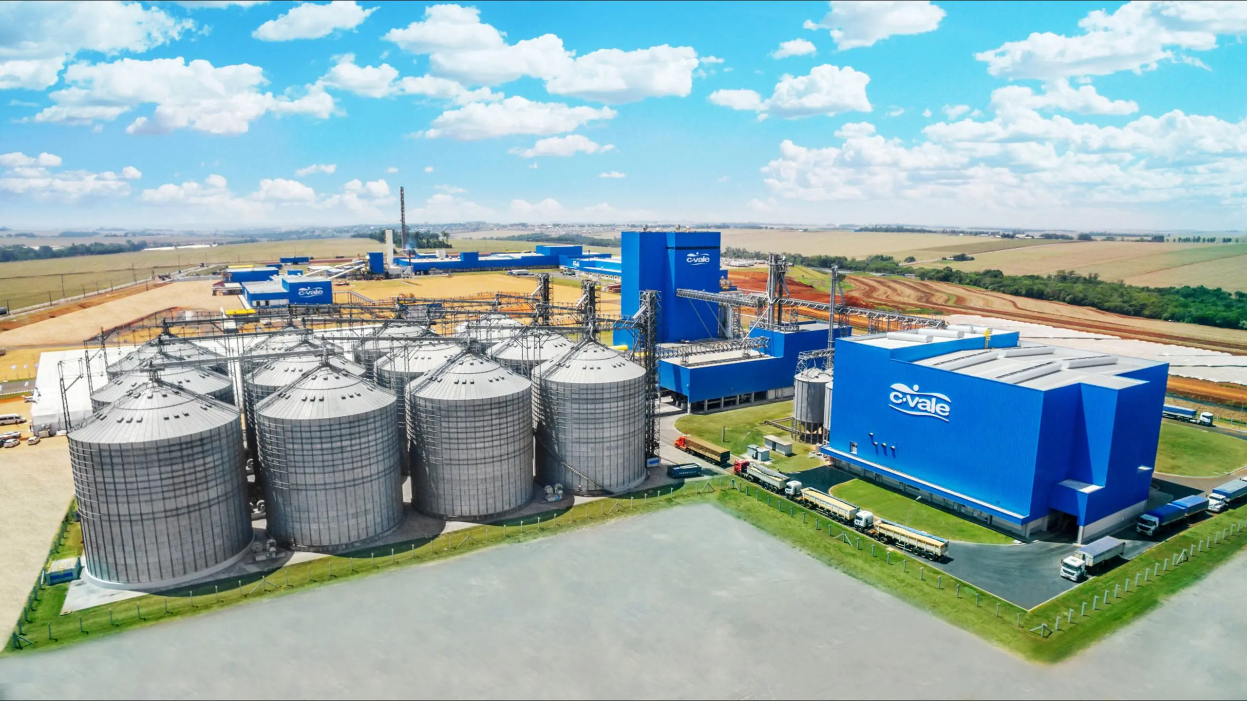 Unidade de armazenamento da C.Vale, local com temperatura e aeração controladas. 