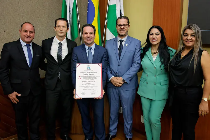 Jorbel Griebeler, dono da Cellshop, cidadão honorário de Foz do Iguaçu