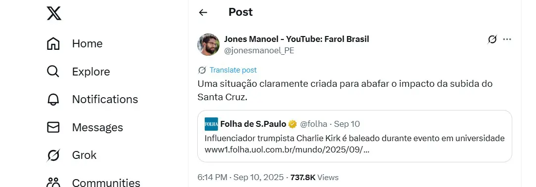 Extremistas de esquerda comemoram assassinato de Charlie Kirk 1 jones manoel.jpg