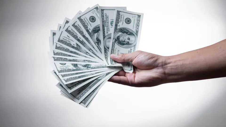 Várias notas de dólar, para quem deseja dolarizar o patrimônio.