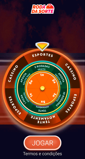 Interface da Roda da Sorte que concede apostas grátis na Betano

