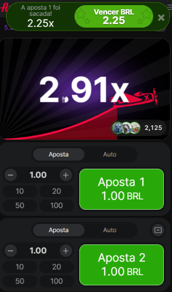 ganhos no Aviator