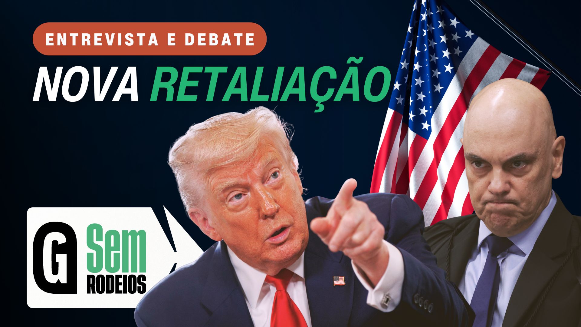 O Sem Rodeios desta segunda-feira (22) vai analisar a aplicação da Lei Magnitsky contra a esposa do ministro Alexandre de Moraes.