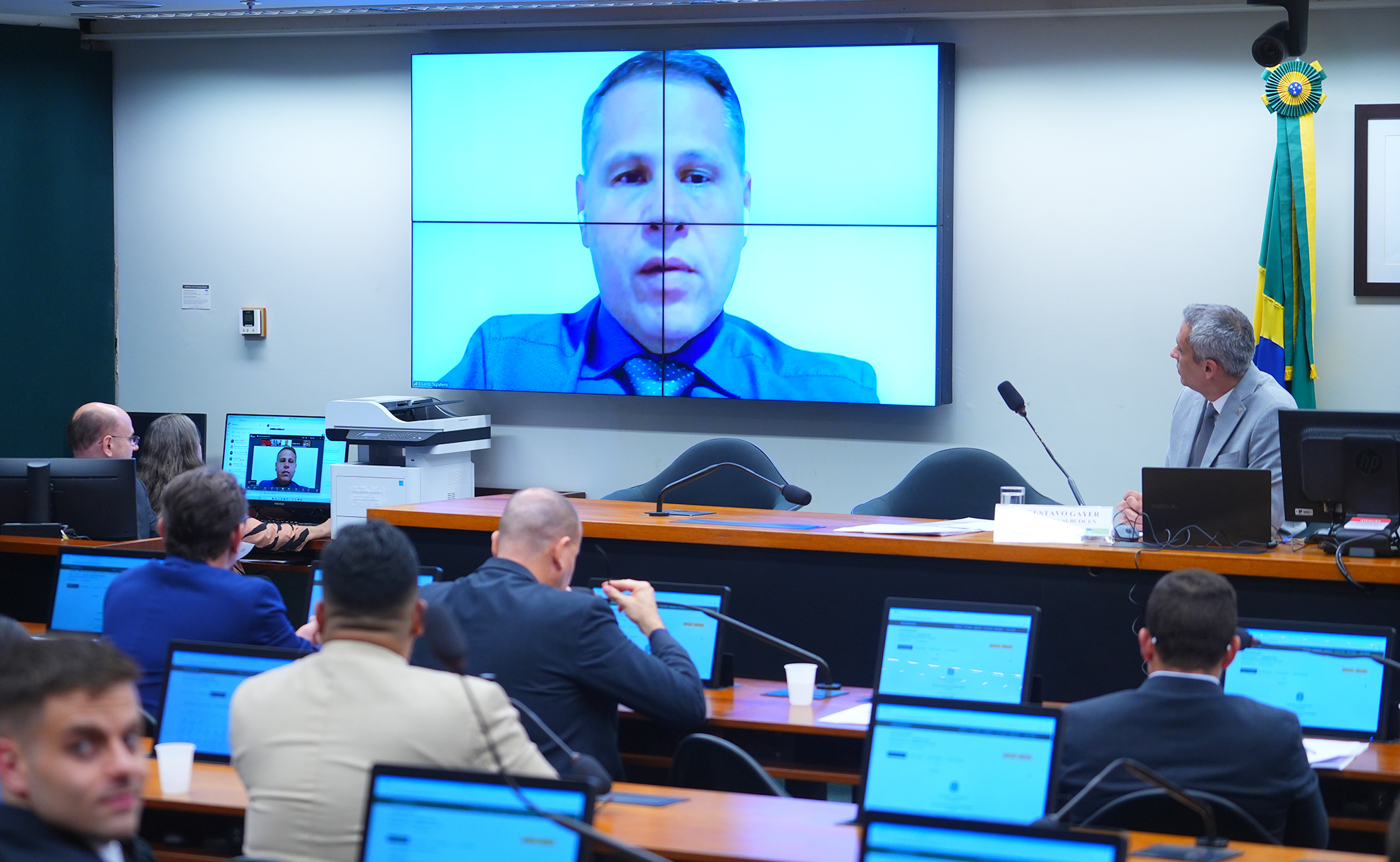 Eduardo Tagliaferro em audiência na Câmara