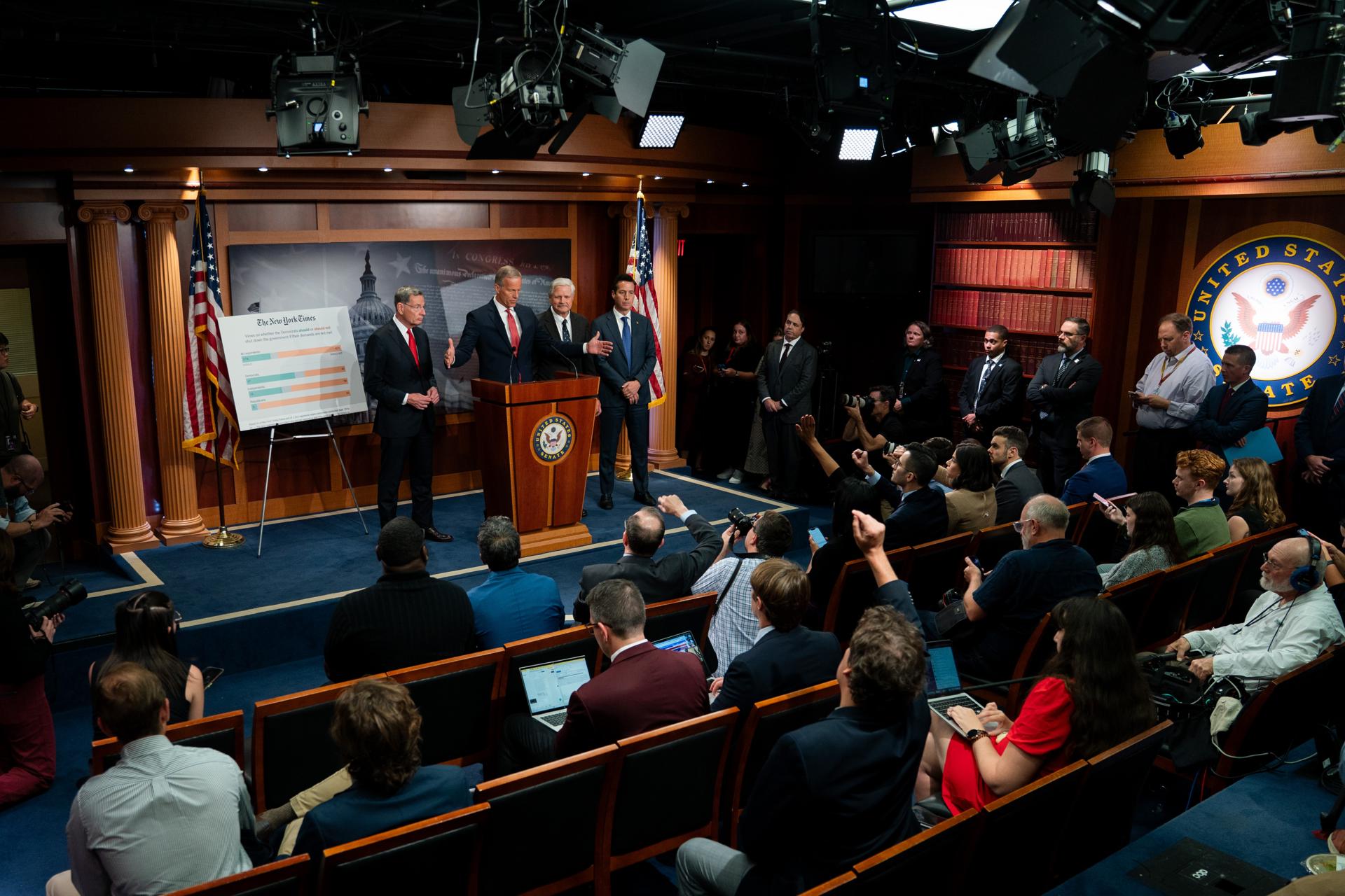 Congresso dos eua Segua com impasse em meio um desligamento