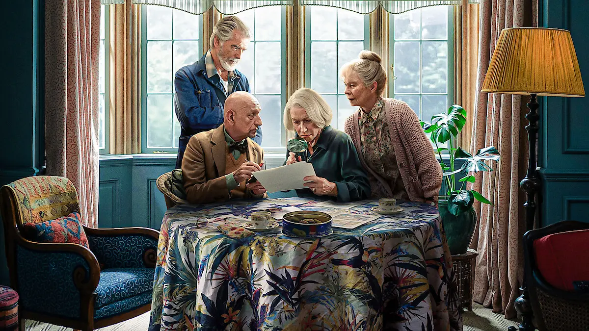 Pierce Brosnan, Ben Kingsley, Helen Mirren e Celia Imrie estrelam o filme