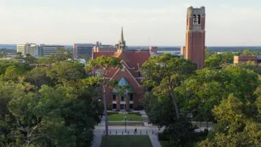 Campus da Universidade da Flórida, na cidade de Gainesville.