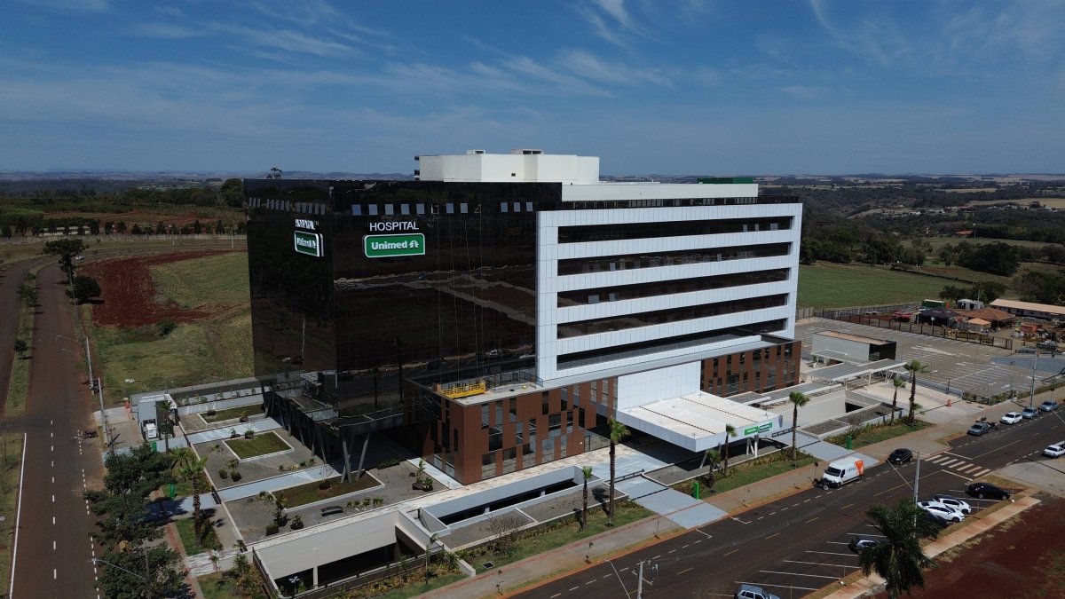 Hospital da Unimed Londrina tem capacidade para 170 leitos.