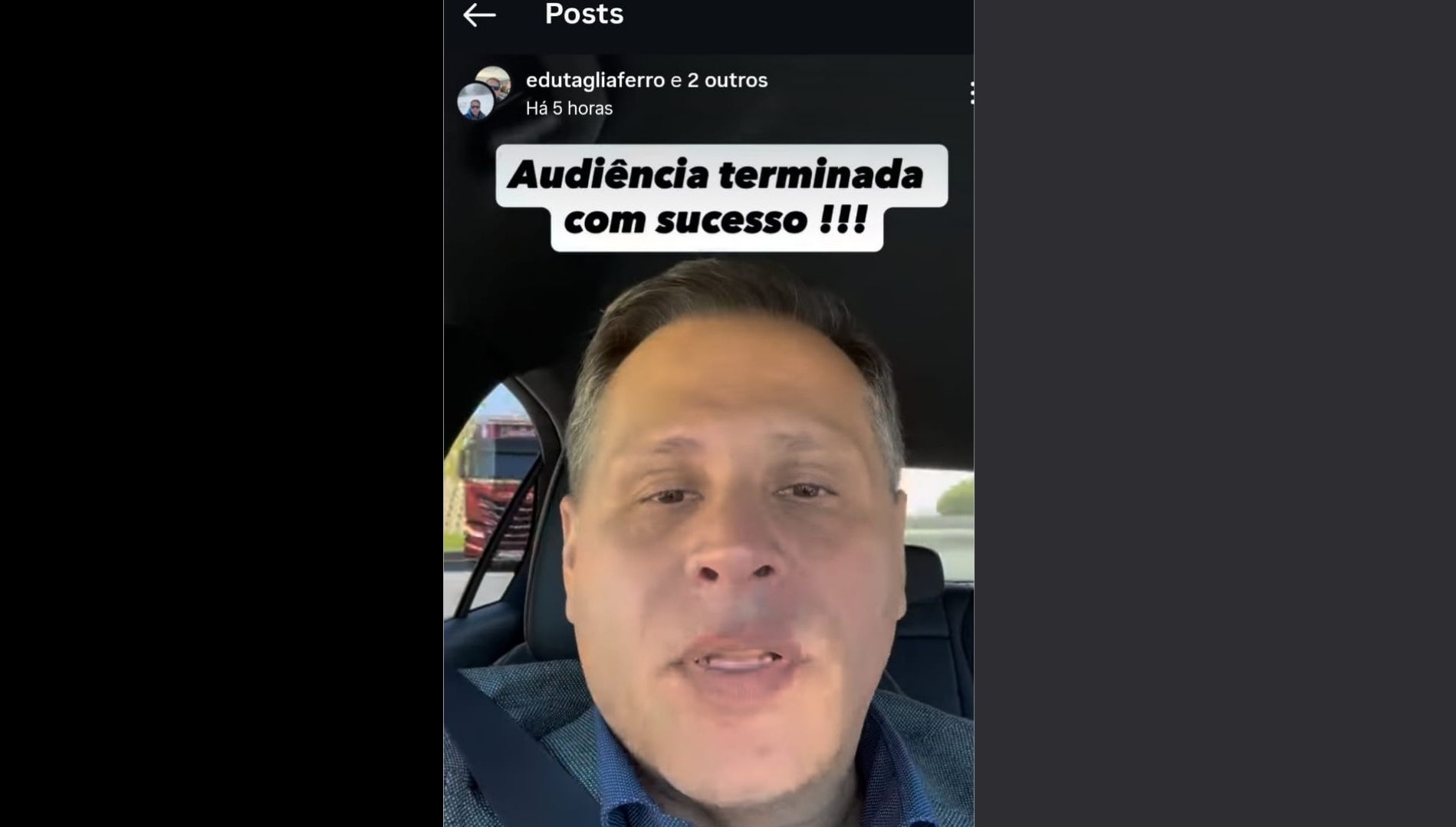 Tagliaferro comemora após audiência de extradição na Itália