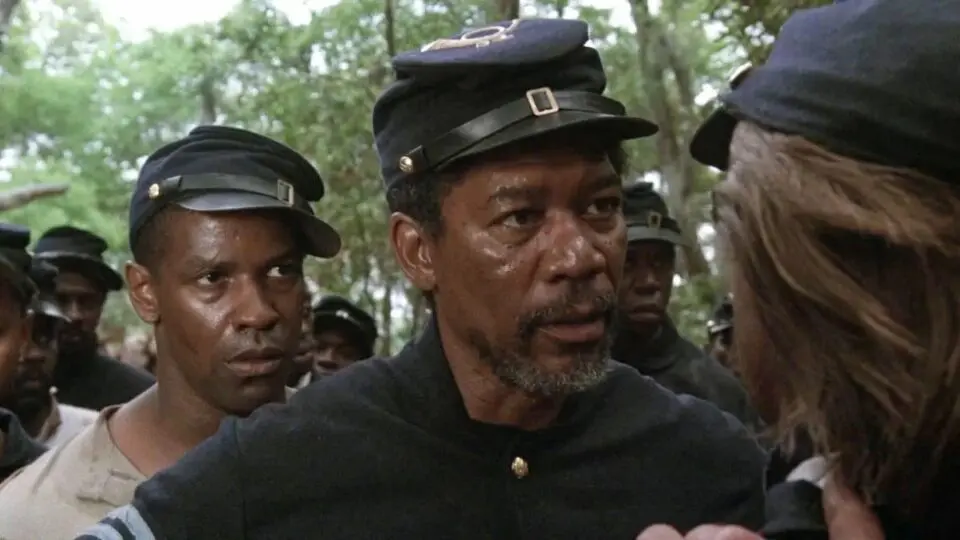 Denzel Washington e Morgan Freeman estão em "Tempo de Glória"