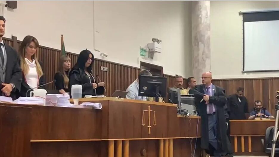 Imagem de julgamento de Guaranho, em fevereiro de 2025. Júri considerou que morte de ex-tesoureiro do PT teve motivação política em 2022.