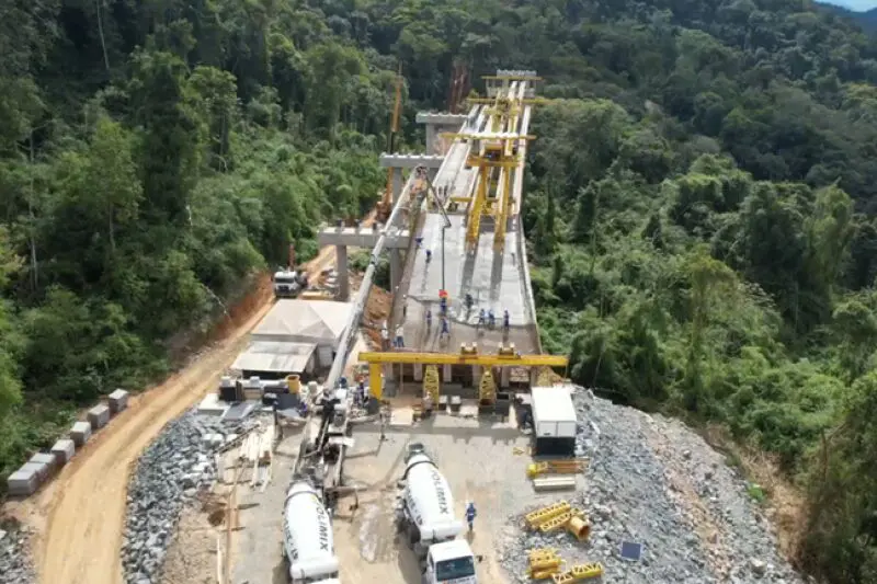 Cortes no orçamento destinado a rodovias de Santa Catarina podem afetar obras como a do elevado da BR-280, em Jaraguá do Sul.