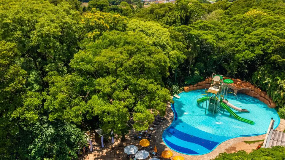 A Splash Pool é uma das piscinas do complexo de lazer do Bourbon Cataratas do Iguaçu.